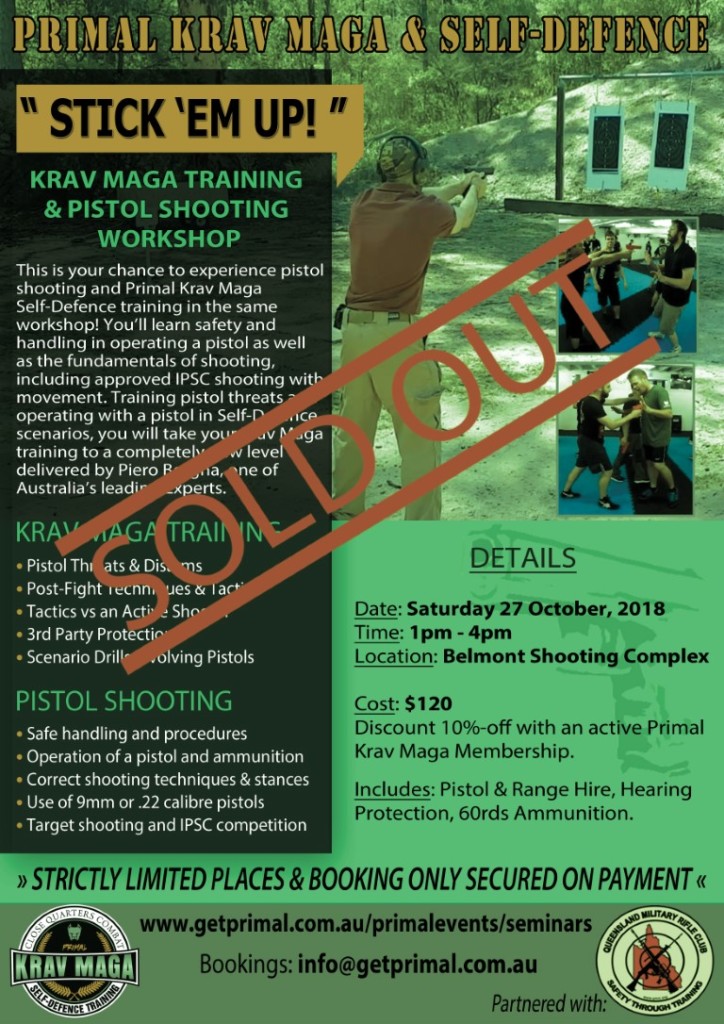 Pistol Shooting & Self-Defence Seminar - Primal Krav Maga